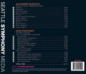 CD Igor Stravinsky: Piano Concerto, "Night Butterflies" / The Rite Of Spring