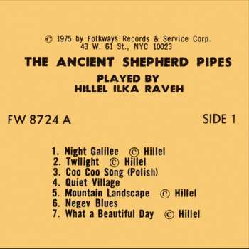 Album Raveh,hillel Ilka: The Ancient Shepherd Pipes