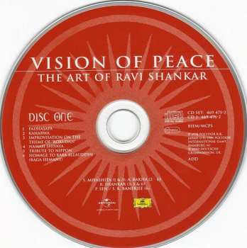 2CD Ravi Shankar: Vision Of Peace: The Art Of Ravi Shankar