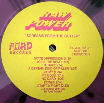 LP Raw Power: Screams From The Gutter