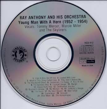 CD Ray Anthony & His Orchestra: 22 Original Big Band Hits: Young Man With A Horn (1952-1954)
