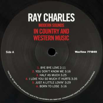 LP Ray Charles: Modern Sounds In Country And Western Music