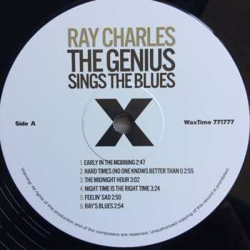 LP Ray Charles: The Genius Sings The Blues LTD