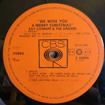 LP Ray Conniff And The Singers: We Wish You A Merry Christmas