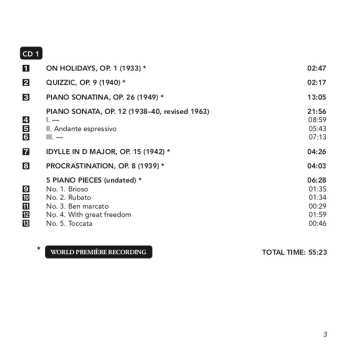 2CD Tonya Lemoh: Complete Piano Works