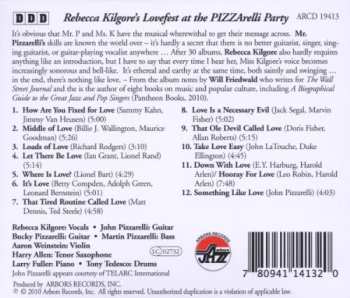CD Rebecca Kilgore: Rebecca Kilgore's Lovefest At The Pizzarelli Party