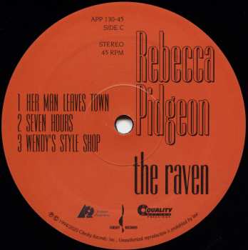 2LP Rebecca Pidgeon: The Raven