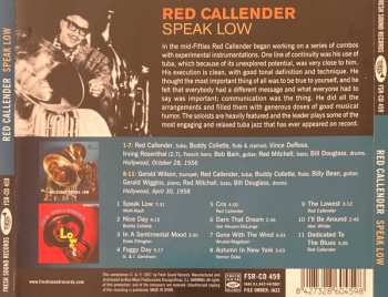 CD Red Callender: Speak Low