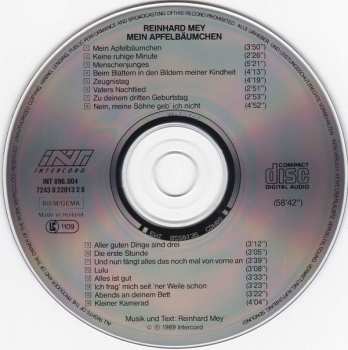 CD Reinhard Mey: Mein Apfelbäumchen