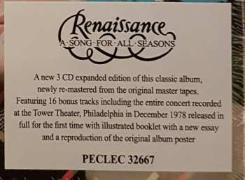 3CD/Box Set Renaissance: A Song For All Seasons DLX