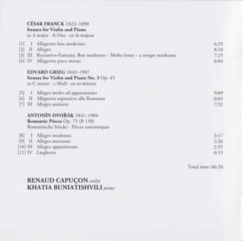 CD Antonín Dvořák: Franck – Grieg – Dvořák