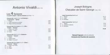 CD Renaud Capuçon: Vivaldi: Les 4 Saisons/Chevalier de Saint-George: Concertos