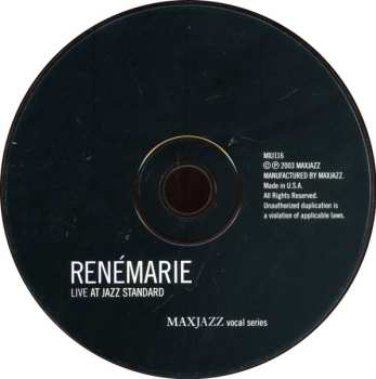 CD René Marie: Live At The Jazz Standard