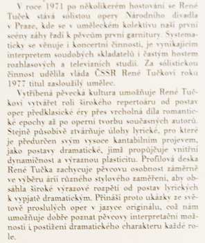 LP René Tuček: Operní Recitál