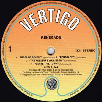 LP Thin Lizzy: Renegade