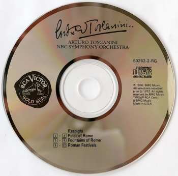 CD Ottorino Respighi: Pines Of Rome / Fountains Of Rome / Roman Festivals