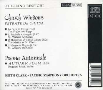 CD Ottorino Respighi: Church Windows / Poema Autunnale