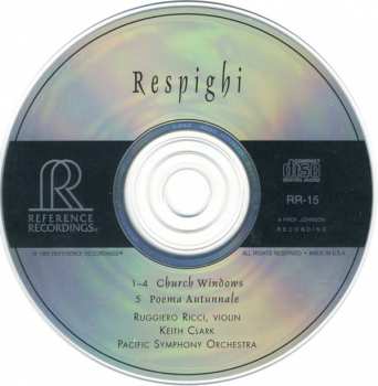 CD Ottorino Respighi: Church Windows / Poema Autunnale