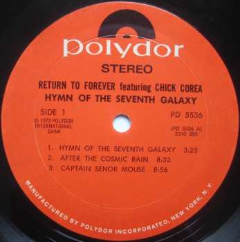 CD Return To Forever: Hymn Of The Seventh Galaxy