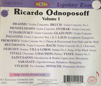 6CD/Box Set Ricardo Odnoposoff: Vol.1 . Violin Concertos And Showpieces