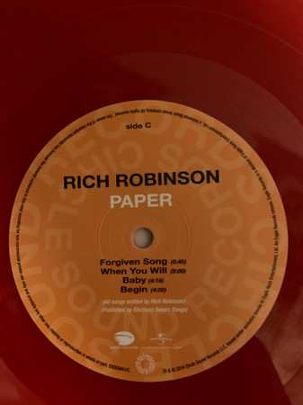 2LP Rich Robinson: Paper LTD | CLR
