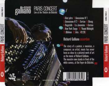 CD Richard Galliano: Paris Concert: Live At The Théâtre Du Chätelet