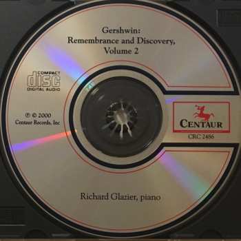 CD George Gershwin: Gershwin: Remembrance And Discovery, Volume 2
