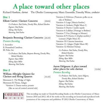 2CD Tim Weiss: A Place Toward Other Places