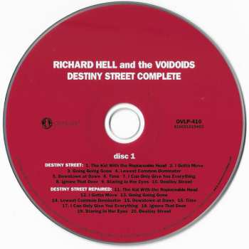 2CD Richard Hell & The Voidoids: Destiny Street (Complete)