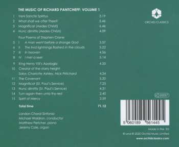 CD London Choral Sinfonia: The Music Of Richard Pantcheff (Volume 1: Choral Music)