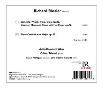 CD Oliver Triendl: Sextet Op. 16 / Piano Quintet Op. 28