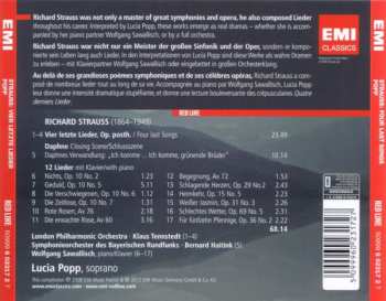 CD The London Philharmonic Orchestra: Vier Letzte Lieder · Four Last Songs · Daphne - Closing Scene · 12 Lieder