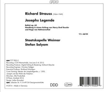 CD Richard Strauss: Josephs Legende