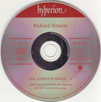 CD Richard Strauss: The Complete Songs - 2