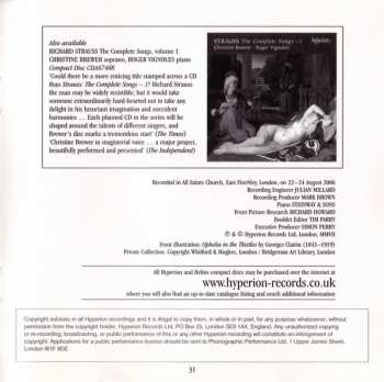 CD Richard Strauss: The Complete Songs - 2