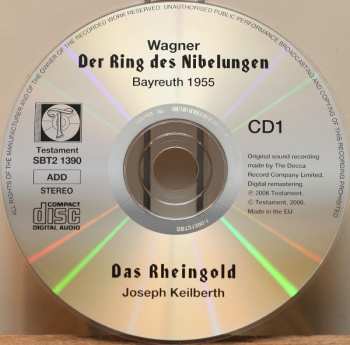 2CD Richard Wagner: Das Rheingold . Recorded Live At The 1955 Bayreuth Festival - First Ever Release
