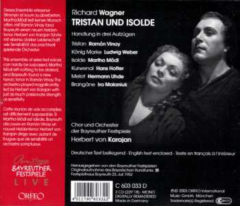 3CD/Box Set Herbert von Karajan: Tristan Und Isolde : Live Recording 23. Juli 1952