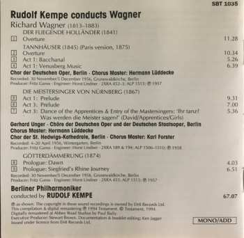 CD Berliner Philharmoniker: Rudolf Kempe Conducts Wagner