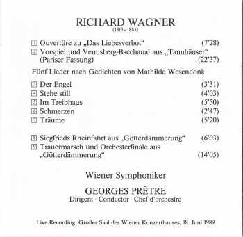 CD Georges Prêtre: Wesendonk-Lieder / Orchesterstücker / Das Liebesverbot / Tannhäuser / Götterdämmerung
