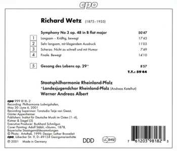 CD Staatsphilharmonie Rheinland-Pfalz: Symphony No. 3 • Gesang Des Lebens