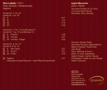 CD Ingrid Marsoner: Klaviersonaten ∙ Ragtime