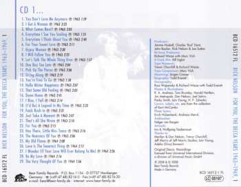 6CD/Box Set Ricky Nelson: For You - The Decca Years 1963-1969