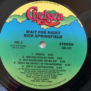 LP Rick Springfield: Wait For Night