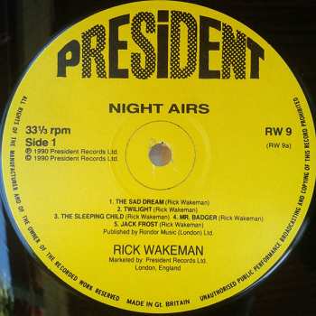 LP Rick Wakeman: Night Airs