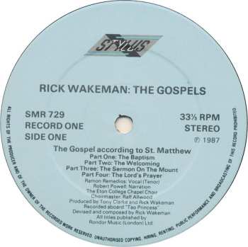 2LP Rick Wakeman: The Gospels