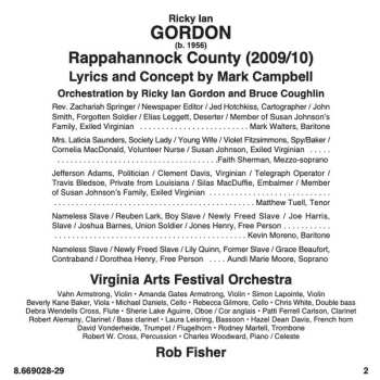 2CD Ricky Ian Gordon: Rappahannock County (2009/10)