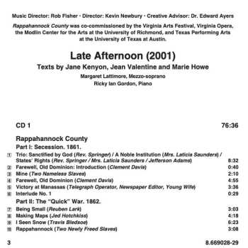2CD Ricky Ian Gordon: Rappahannock County (2009/10)