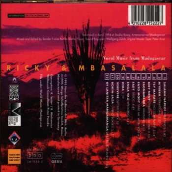 CD Olombelo Ricky: Vocal Music From Madagascar