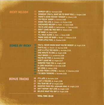 CD Ricky Nelson: Ricky Nelson + Songs By Ricky