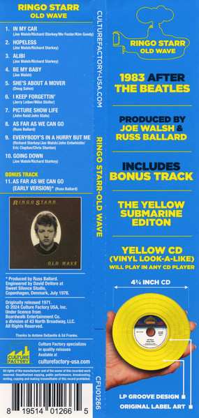 CD Ringo Starr: Old Wave CLR | LTD